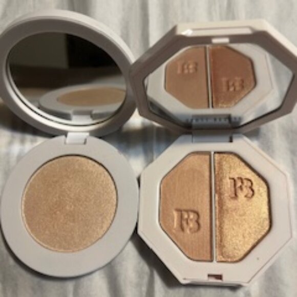 Almost New By Mario Soft Glow Highlighter in Pearl & Fenty Duo Highlighter - Picture 1 of 9